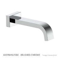 Aviad Wall Outlet - Basin/Sink - 156Mm 6 Star Brushed Chrome (Lf)