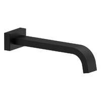 Aviad Wall Outlet - Basin/Sink - 214Mm 6 Star Matt Black (Lf)