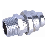 Flared Compression Union Chrome Plated 15MI X 15C LF