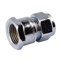 15FI X 20C Nylon Compression Union Chrome Plated 