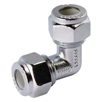 Nylon Compression Elbow Chrome Plated 15C X 15C LF