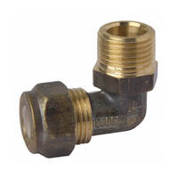 15MI X 15C Nylon Compression Elbow Brass