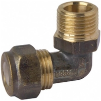 15MI X 15C Elbow MI X C Nylon Compression Brass