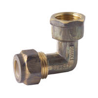 15FI X 15C Nylon Compression Elbow Brass 