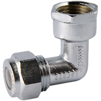 15FI X 15C Chrome Elbow FI X C Nylon Compression Brass