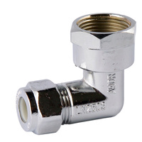 20FI X 15C Nylon Compression Elbow Reducing Chrome Plated 