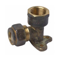 20FI X 20C Nylon Compression Elbow Lugged Brass 