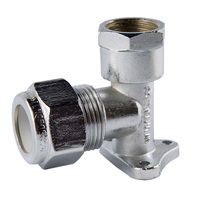 15FI X 20C Nylon Compression Elbow Reducing Lugged Chrome Plated 