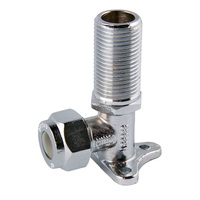 15MI X 15C Nylon Compression Extended Elbow Lugged Chrome Plated 