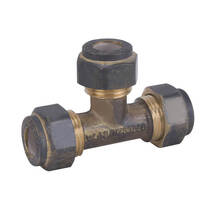 15C X 15C X 15C Nylon Compression Tee Triple Brass 