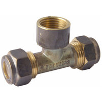 15C X 15C X 15FI Nylon Compression Tee Double Brass 