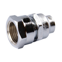 15FI X 15C Flared Compression Union Chrome Plated 