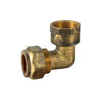 15FI X 15C Copper Compression Elbow Brass 