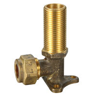 15MI X 15C Copper Compression Elbow Lugged Brass 