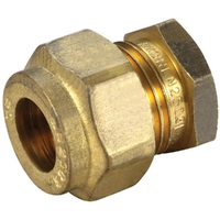 20mm Stop End Copper Compression Brass