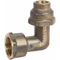 20mm FI X 20mm FL Flared Compression Elbow Brass No Barcode