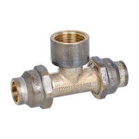 15C X 15C X 15FI Flared Compression Tee Brass 