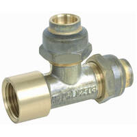 15FI X 15C X 15C Flared Compression Tee Brass 