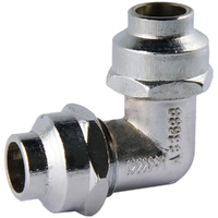 15mm FL X 15mm FL Flared Compression Elbow Chrome