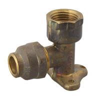 15FI X 15C Flared Compression Elbow Lugged Brass 