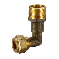 20mm Copper Compression Elbow Reduction With Check Valve Brass 