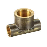 20OD X 20OD X 20FI Tee Cap (No.30) Brass 