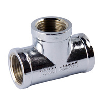 15mm Tee FI Chrome Plated 