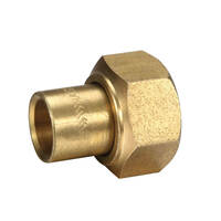 15FI X 15OD Connector (No.62) Straight Tap Brass 