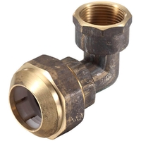 20FI X 25PE Poly Connection Elbow Brass 