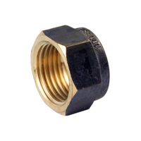 32mm Hexagon Cap Screwed Brass