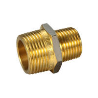 20mm X 15mm Flat Seat Hexagon Nipple Reducing Brass 