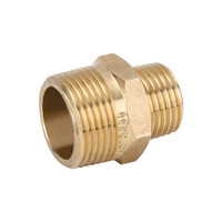 20 X 15mm Hexagon Nipple Reducing Brass 