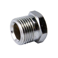 15mm Hexagon Plug Chrome Plated 