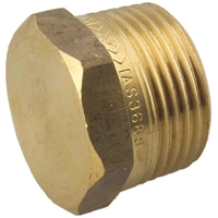 65mm Hexagon Plug Brass