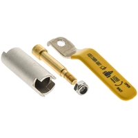 Gas Approved Ball Valve Handles | Extended Spindle Kit - Yellow