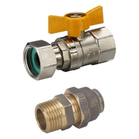 Swivel Nut Ball Valve Kits | Fi (15Mm) W/ Flared Union (Gas)