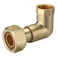 Screwed Brassware | Elbow FI X Loose Nut