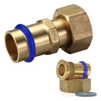 Water Fittings - Lead Free Brass | Swivel Nut Adaptor Fi Flat Seat