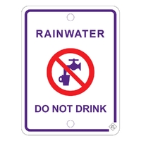 Screws | Rainwater Prohibition Sign