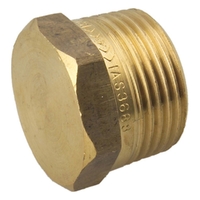 Hexagon Plug | Screwed Brassware