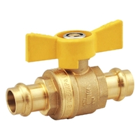 Butterfly Handle Press Fit Cu X Cu | Gas Approved Ball Valves