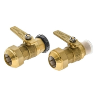 Poly Connection Kit With Plug | Water Service Ball Valves