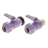 Poly Connection Kit With Plug - Lilac | Water Service Ball Valves