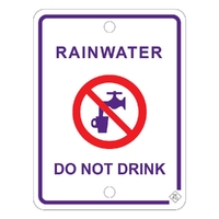 Rainwater Prohibition Sign | Signs