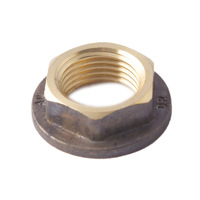 15mm Flanged Back Nut Chrome Plated 