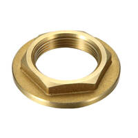 32mm Wide Flanged Back Nut Brass 