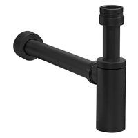 40mm Conical With Adapter Bottle Trap Matte Black 