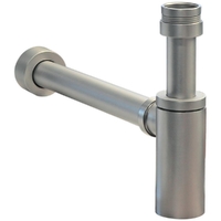 Bottle Trap Brushed Nickel 40mmL With Adapter