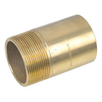 60OD X 50MI Tank Nipple Brass 