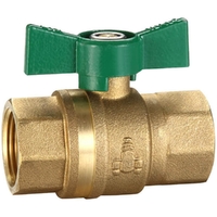 Dual Approved Ball Valve Butterfly Handle FI X FI 20mm Brass